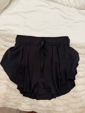 Free people Black Athletic Skort with Drawstring